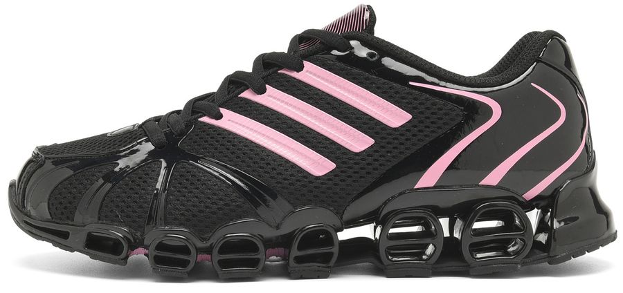 Adidas Mega Ghostride · negras y rosas · vista 2